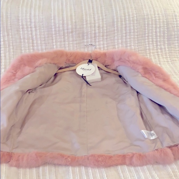 Bluegirl Blush Rabbit Fur Teddy/Coat/Jacket Size S - Picture 8 of 13